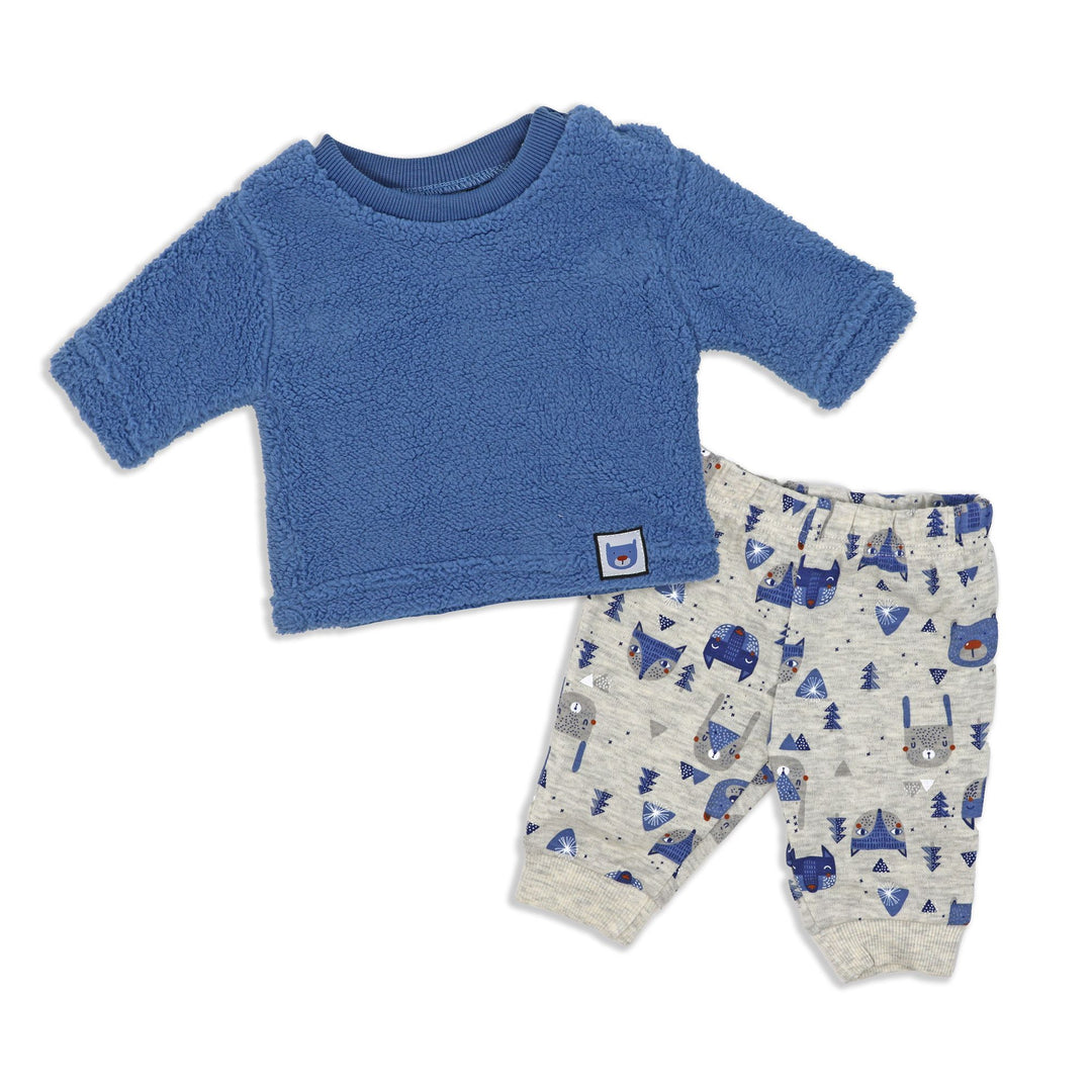 Boys INF 2 Piece Sherpa Set: Animal