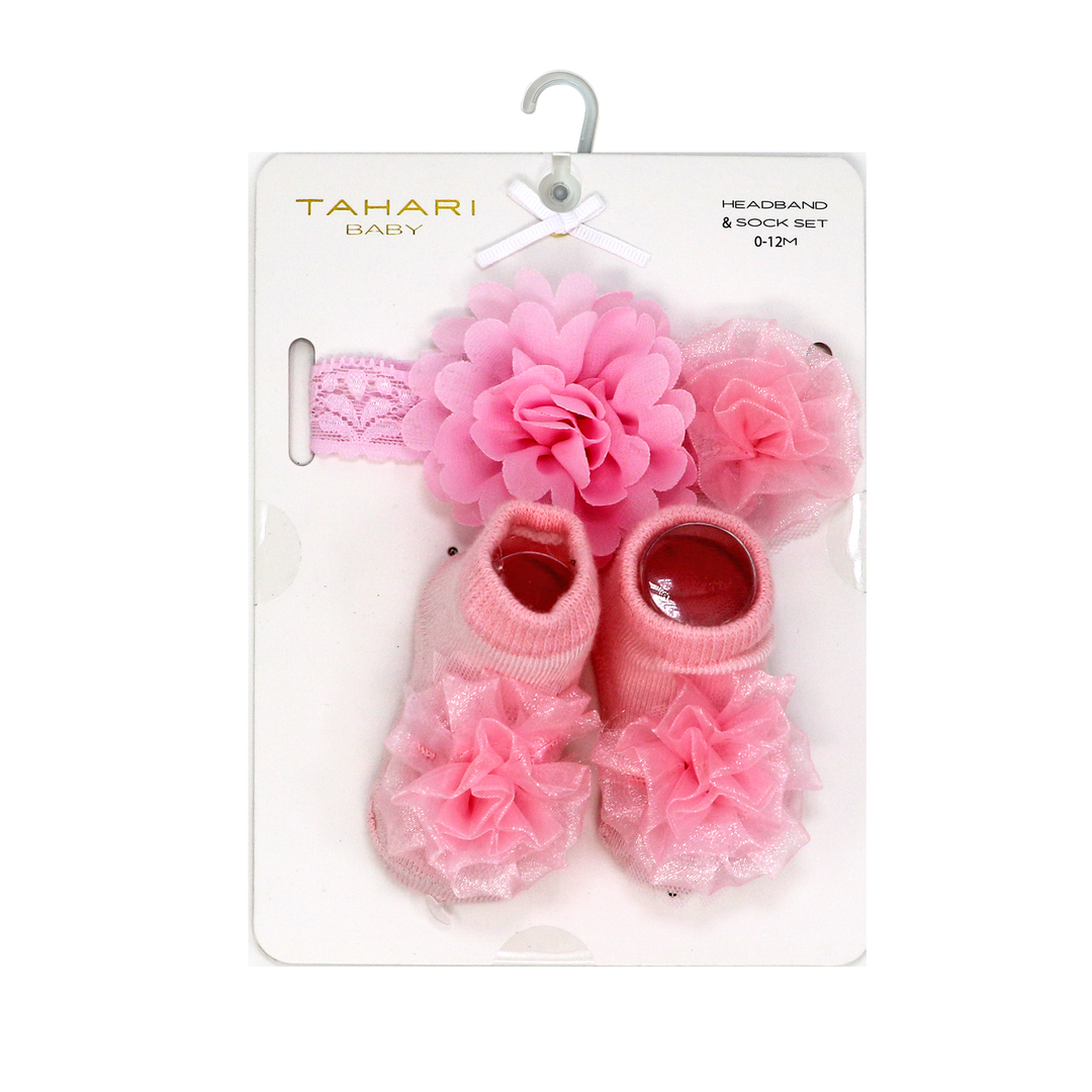 TRY BABY HEADBAND SOCKS SET ,