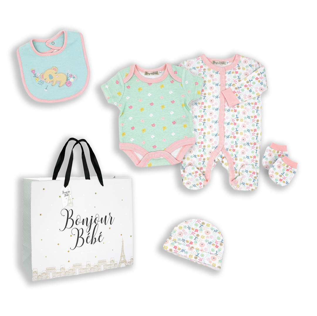 Girls 5 Piece Mesh Bag Set: Koala