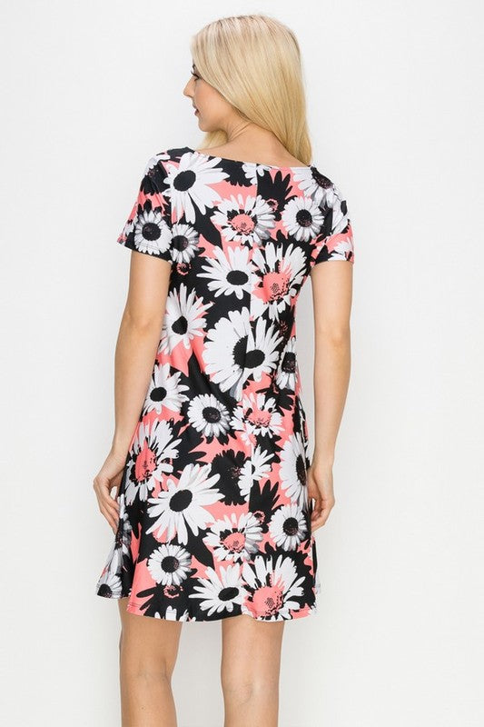 Classic Wild Daisies A-Line Dress