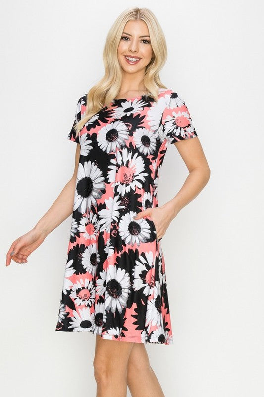 Classic Wild Daisies A-Line Dress