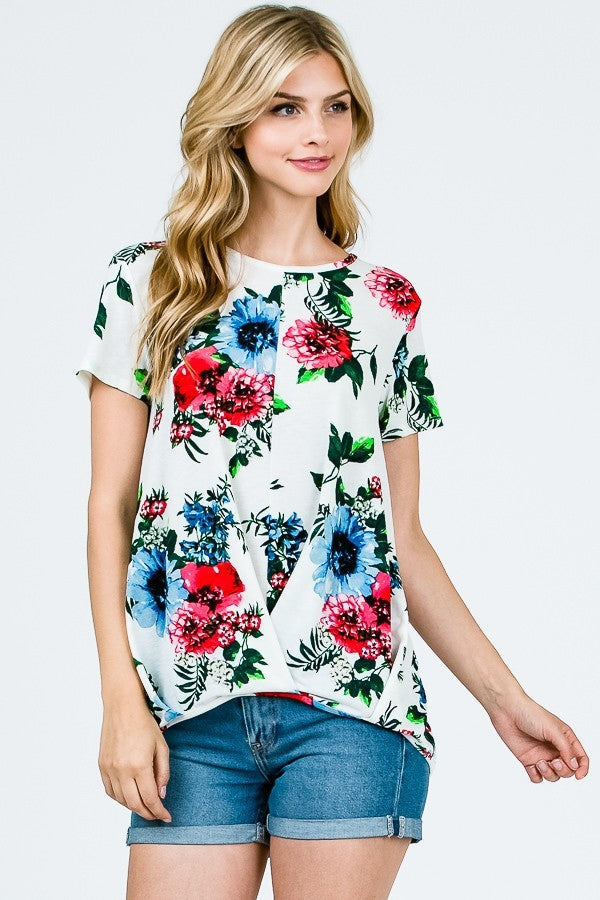 Flower Print Top