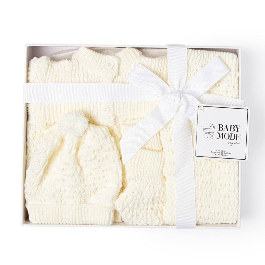 Knit Box Set , 4 Piece Knit Box Set: Ivory